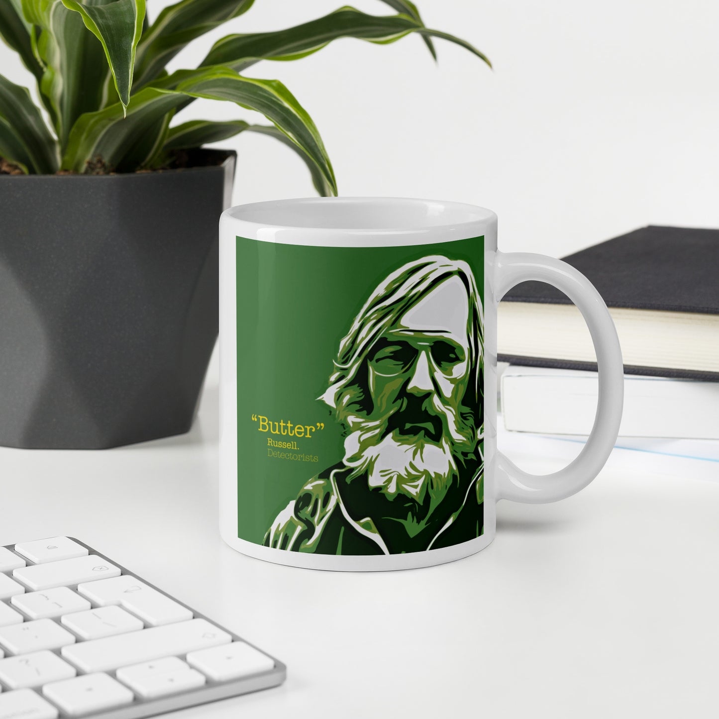 Russell "Butter" White glossy mug