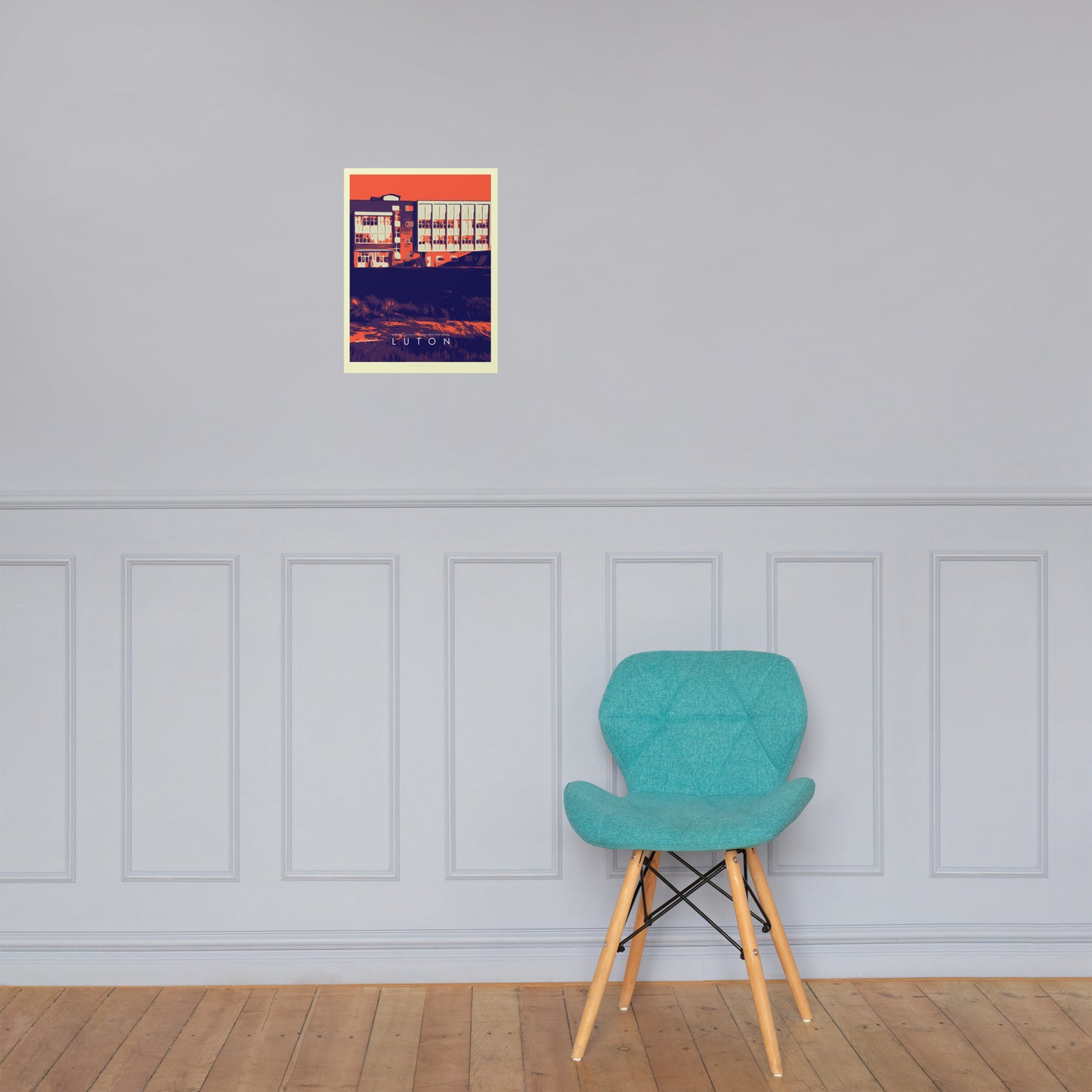 Iconic Luton Poster - Barnfield College, New Bedford Road