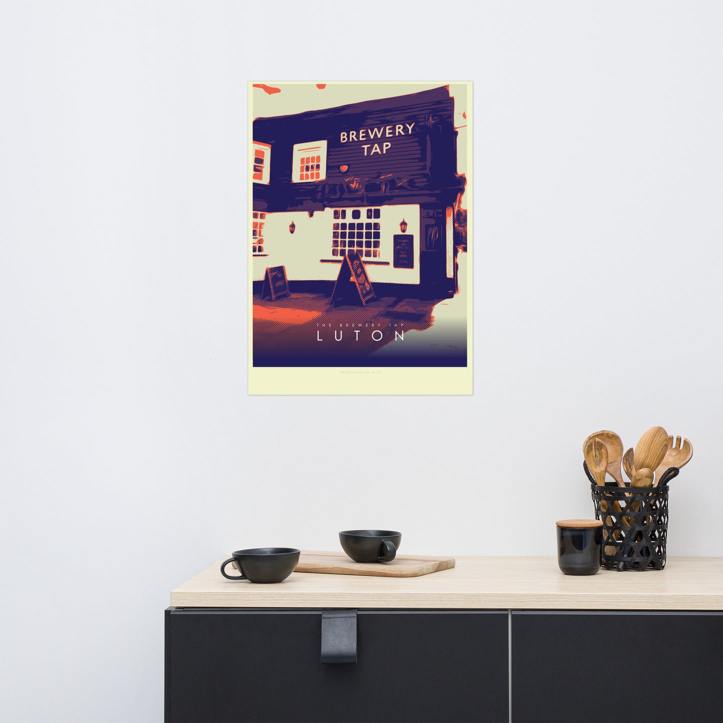 Iconic Luton Poster - The Brewery Tap, Park Street Luton