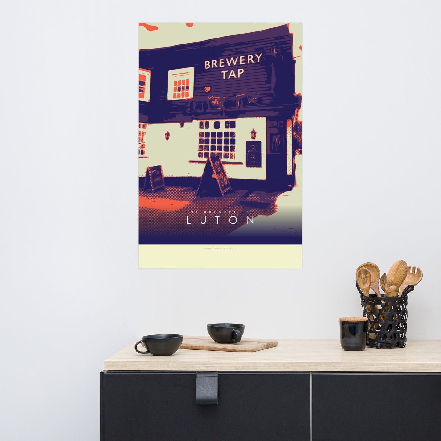 Iconic Luton Poster - The Brewery Tap, Park Street Luton