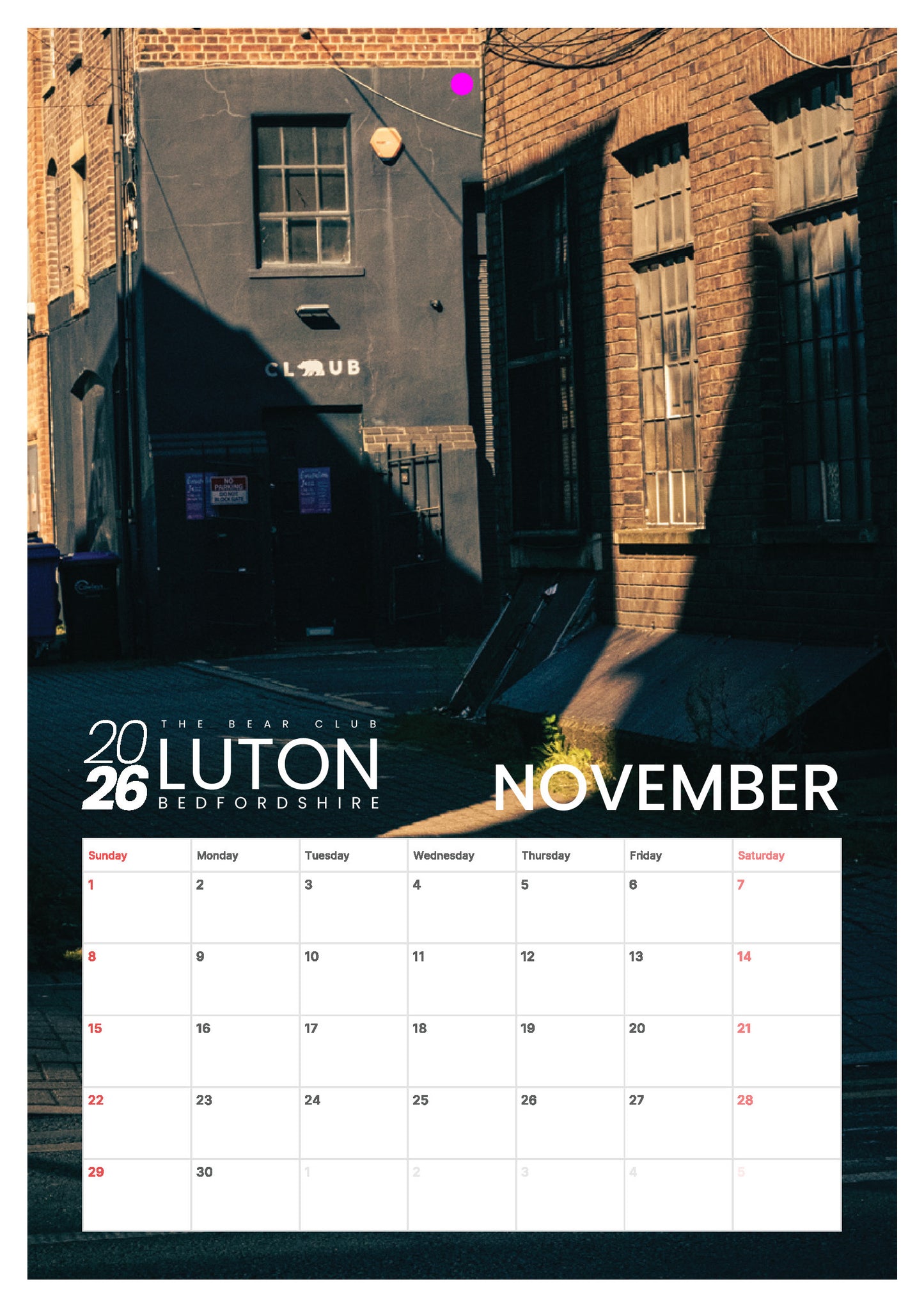 Iconic Luton Calendar 2026