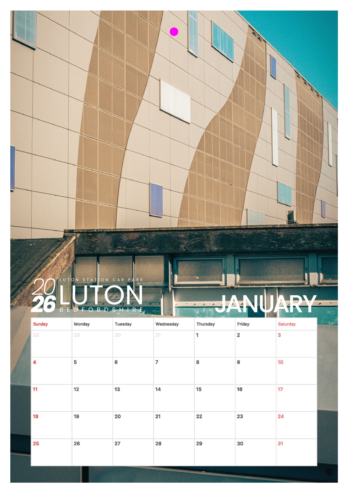 Iconic Luton Calendar 2026