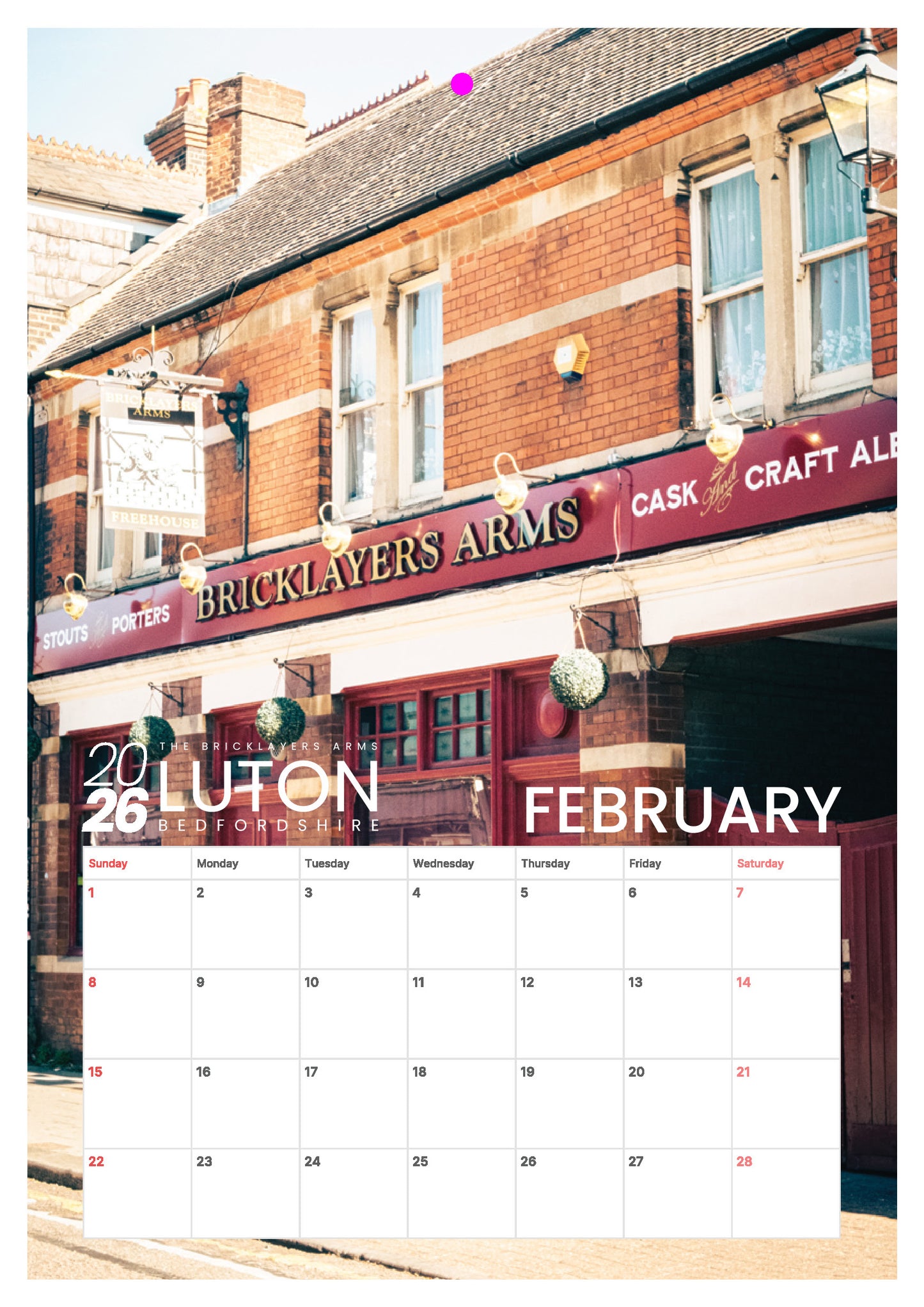 Iconic Luton Calendar 2026