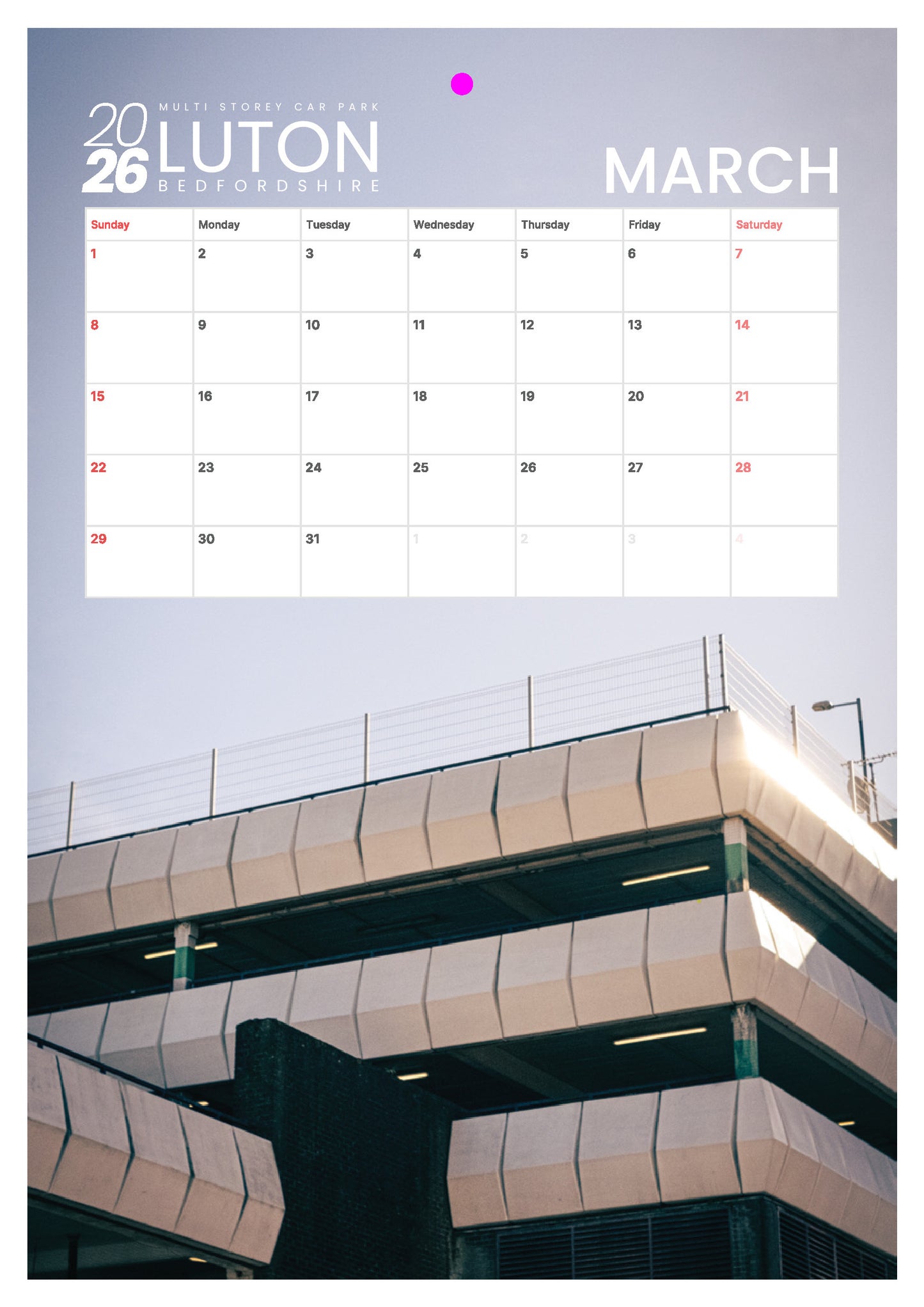 Iconic Luton Calendar 2026